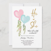 Ballonjongen of meisje kaart (Voorkant)