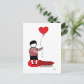 Ballonjunge Briefkaart (Staand voorkant)