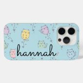Ballonkat Patroon Cute Minimalistische Kinderen Case-Mate iPhone Case (Achterkant (horizontaal))