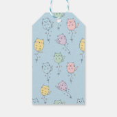 Ballonkat Patroon Schattig Minimalistisch Cadeaulabel (Achterkant)