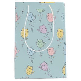 Ballonkat Patroon  Schattig Minimalistisch voor Ki Medium Cadeauzakje