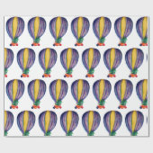 Ballonkerstboom Cadeaupapier (Vlak)