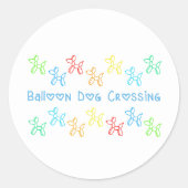 Ballonkruising Stickers (op wit) (Voorkant)