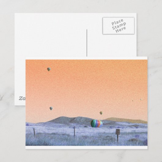 Ballonlanding Briefkaart (Voorkant / Achterkant)