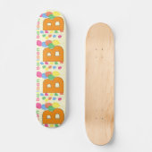 Ballonletter B-skateboard Skateboard (Voorkant)