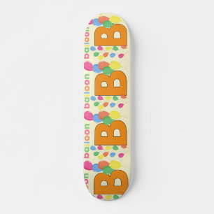 Ballonletter B-skateboard Skateboard