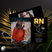 Ballonletters RN Caduceus Stethoscoop Afstuderen Aankondiging