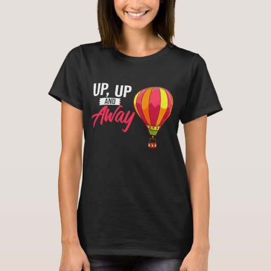 Ballonlift met ballonfestival in hete lucht t-shirt (Voorkant)