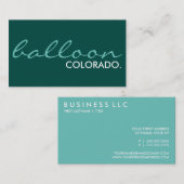 ballonlocaties. (aanpasbare kleur) visitekaartje (Voorkant / Achterkant)