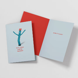 Ballonman kinder blije verjaardag kaart