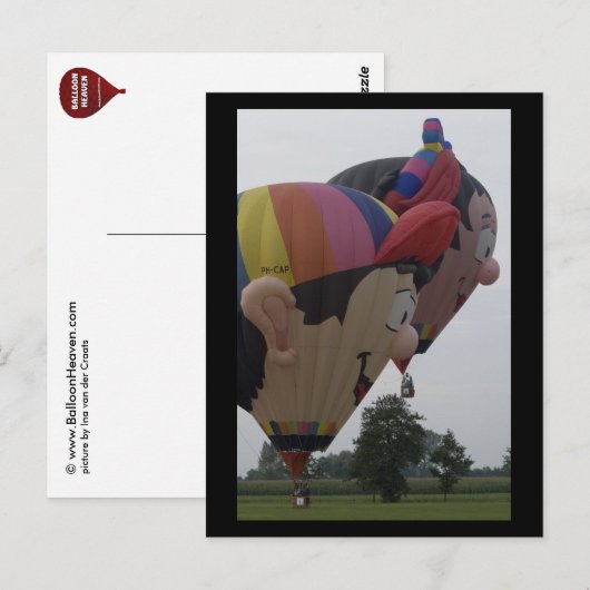 Ballonmeisje Briefkaart (Voorkant / Achterkant)