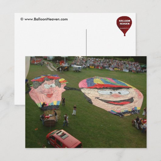 Ballonmeisje Briefkaart (Voorkant / Achterkant)