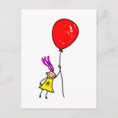 ballonmeisje briefkaart (Voorkant)