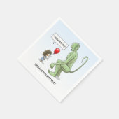 Ballonmeisje en Goblin Servet (Hoek)