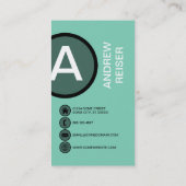 ballonmod groene bubbel visitekaartje (Achterkant)