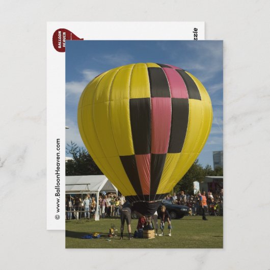 Ballonmodelballon-2 Briefkaart (Voorkant / Achterkant)