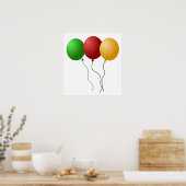 ballonnen-305058 ballonnen met partijversiering, d poster (Keuken)