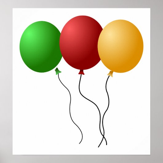 ballonnen-305058 ballonnen met partijversiering, d poster (Voorkant)