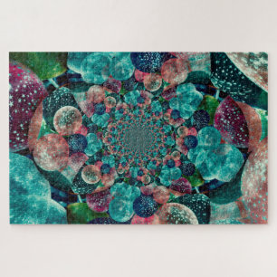 ballonnen, Antiek, donker Turquoise Blauwgroen Re Legpuzzel