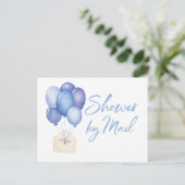 Ballonnen Baby shower per post lange afstand Briefkaart (Staand voorkant)