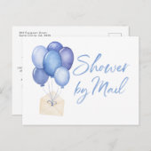 Ballonnen Baby shower per post lange afstand Briefkaart (Voorkant / Achterkant)