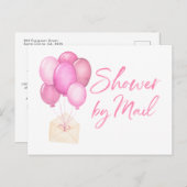 Ballonnen Baby shower per post lange afstand Briefkaart (Voorkant / Achterkant)