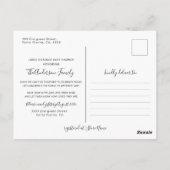 Ballonnen Baby shower per post lange afstand Briefkaart (Achterkant)