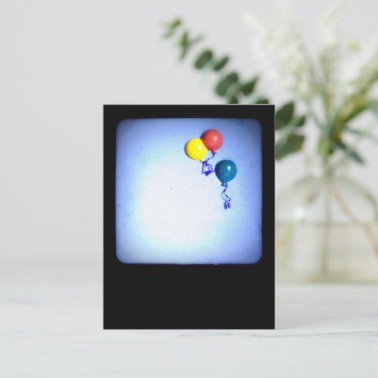 Ballonnen Briefkaart (Staand voorkant)