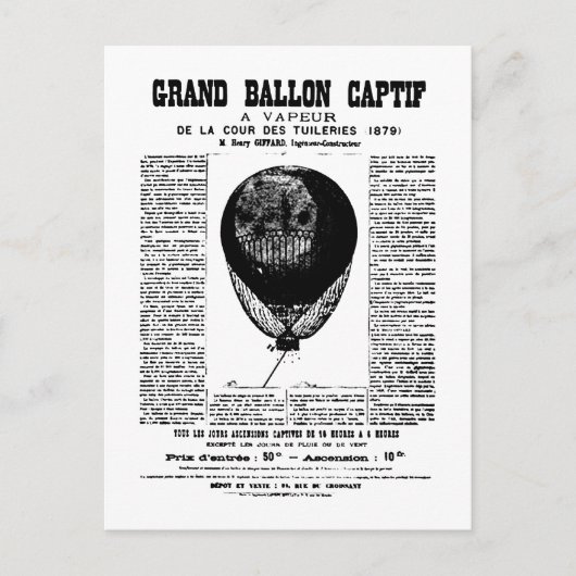  ballonnen briefkaart (Voorkant)