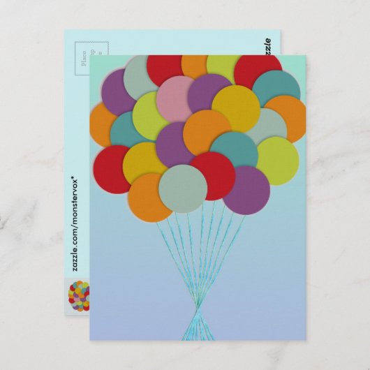 Ballonnen Briefkaart (Voorkant / Achterkant)