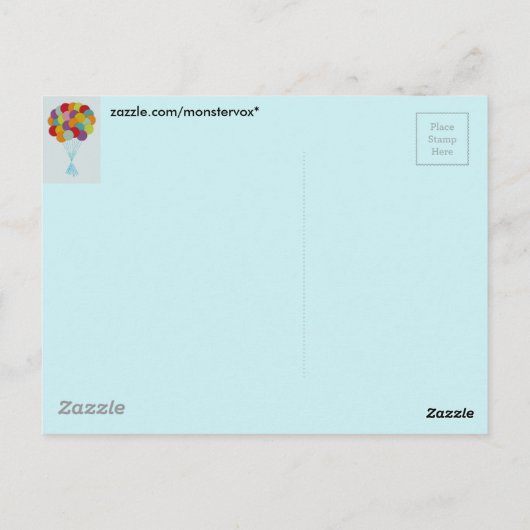 Ballonnen Briefkaart (Achterkant)