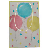 Ballonnen & Confetti Gift Bag Medium Cadeauzakje (Voorkant)