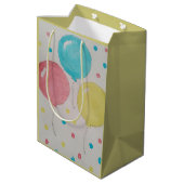 Ballonnen & Confetti Gift Bag Medium Cadeauzakje (Achterkant Gekanteld)