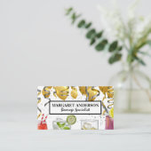 Ballonnen | Confetti | Mixed Cocktails Visitekaartje (Staand voorkant)