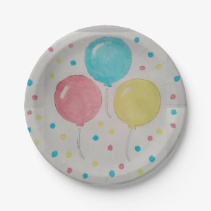 Ballonnen & Confetti Papier Borden Papieren Bordje