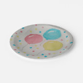 Ballonnen & Confetti Papier Borden Papieren Bordje (Gekanteld)