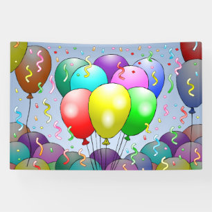 Ballonnen & Confetti Spandoek