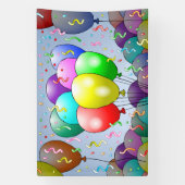 Ballonnen & Confetti Spandoek (Verticaal)