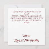 Ballonnen. Dank je wel. Personaliseren. Bedankkaart (Achterkant)