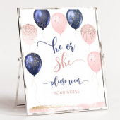 ballonnen die hij of zij draag je gok poster