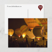 ballonnen die in het donker gloeien briefkaart (Voorkant / Achterkant)