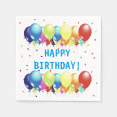 Ballonnen en Confetti Celebration Papieren servett Servetten (Voorkant)
