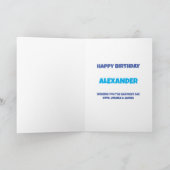 Ballonnen en Confetti op een Verjaardag Kaart (Binnen)