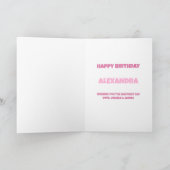 Ballonnen en Confetti op een Verjaardag Kaart (Binnen)