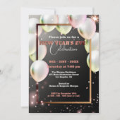 Ballonnen en Confetti Oud en Nieuw Kaart (Voorkant)