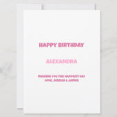 Ballonnen en Confetti Verjaardag Kaart (Achterkant)