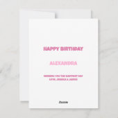 Ballonnen en Confetti Verjaardag Kaart (Achterkant)