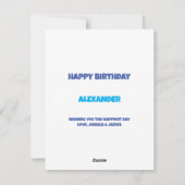 Ballonnen en Confetti Verjaardagskaart Feestdagenkaart (Achterkant)