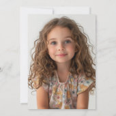 Ballonnen en Elephant Yellow Kids Verjaardagsfeest Kaart (Achterkant)