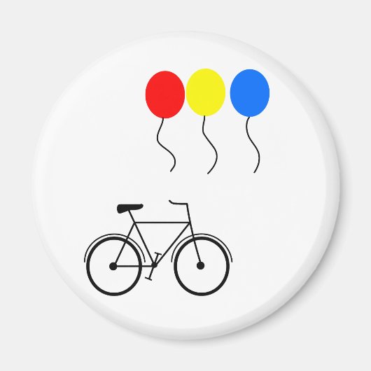 ballonnen en fietsen magneet (Voorkant)